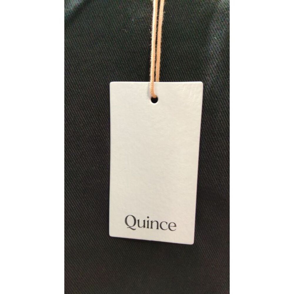Quince Women Organic Stretch Cotton Twill Cargo Pants Black 2 - Picture 3 of 3